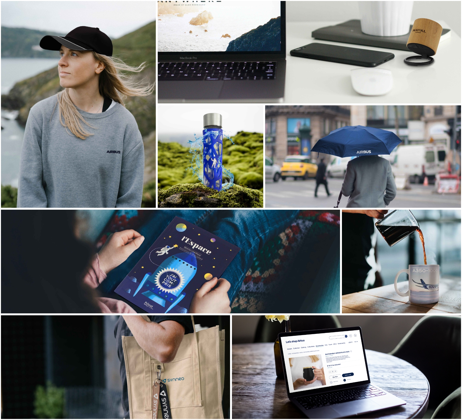 ensemble d'images présentant les services de synneo